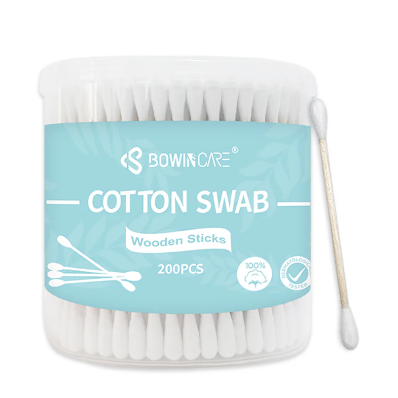 Baby Safety Cotton Swabs (Spiral & Round Dual-Tip) – 100% Cotton Paper Stick Buds – Gentle Ear & Nose Cleaning for Newborns (Wholesale)