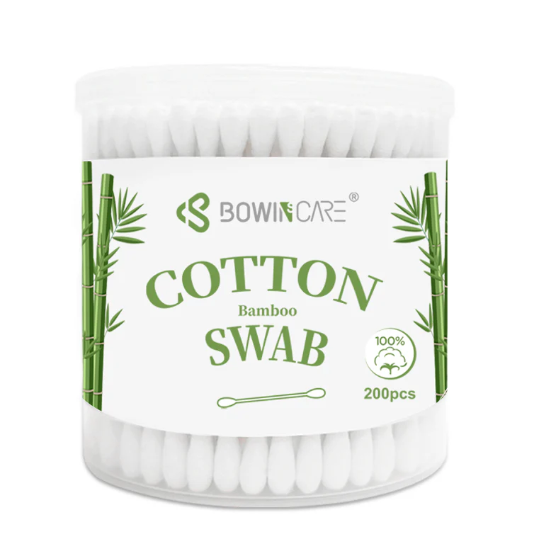 Little Cotton Gourd-Shaped Safety Cotton Swabs – Bamboo Stick & 100% Cotton Tips – Baby Ear Cleaning Buds (Wholesale)