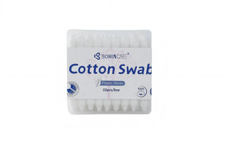 Little Cotton Gourd Head Baby Cotton Swabs – Bamboo Stick Safety Design – 55 Count Per Pack (Wholesale)