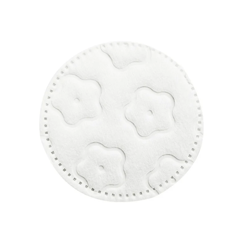 Little Cotton™ Plum Blossom Pattern Cotton Pads – Floral Quilted Facial Cotton