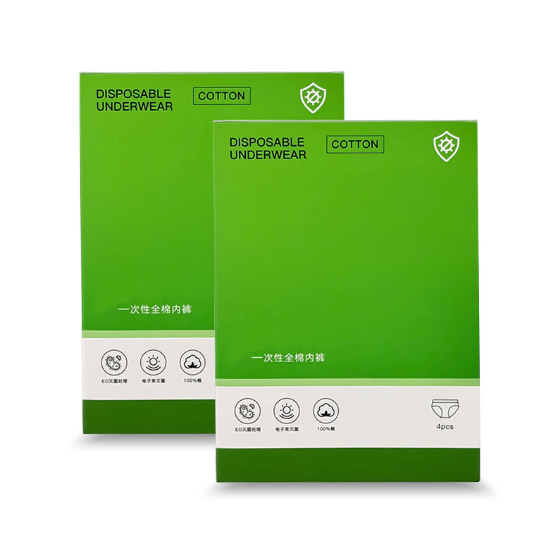 OEM Custom Logo Disposable Cotton Underwear